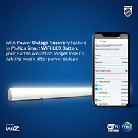 Jashiya PHILIPS Smart Wi-Fi LED Batten 24-Watt WiZ Connected (Pack of 1) (Shades of White + Tuneable + Dimmable + Pre-Set Modes) (Compatible with Amazon Alexa and Google Assistant)