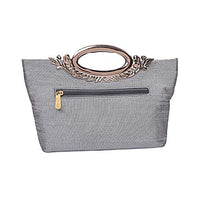 Jashiya.Shop ₹399/-Silk Clutch Ladies Handbag_Grey