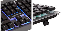 Jashiya Amazon Basics Wired Gaming Keyboard and Mouse Combo | Multicolor RGB LED Backlight Effects, Multimedia Keys, Durable Aluminum Body