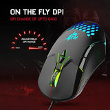 Jashiya.Shop ₹399/-Redgear A-15 Wired Gaming Mouse with Upto 6400 DPI, RGB & Driver Customization for PC(Black)