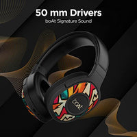 60% OFF Jashiya boAt Rockerz 550 Bluetooth Wireless Over Ear Headphones with Upto 20 Hours Playback, 50MM Drivers, Soft Padded Ear Cushions and Physical Noise Isolation with Mic (Black Symphony)