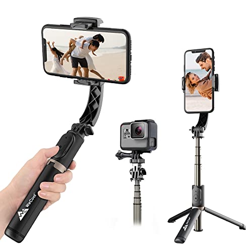 Jashiya.Shop- ₹2799/- WeCool G1 1-Axis Gimbal Stabilizer with Wireless Remote, Extendable Bluetooth Selfie Stick and Tripod, 360 Auto Rotation, Auto Balance for Vlog and Anti Shaking for Live Videos, for Phone and gopro