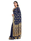 Jashiya MIMOSA Women's Kanjivaram Art Silk Saree With Blouse