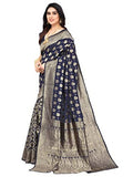 Jashiya.Shop ₹579/- SIRIL Women's Jacquard Poly Silk Saree with Unstitched Blouse Piece