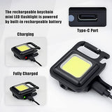 75% OFF Jashiya PRT COB Rechargeable Keychain Light 6W & 500mAh Battery with Type C Charging Port,Bottle Opener,Keychain Feature,Magnet and Stand