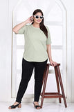 RYSH Tshirt for Women Pistachio Green