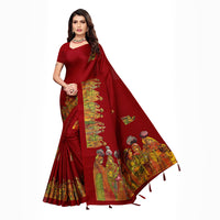 Jashiya Printed Khadi Silk Saree With Jhumka VOL.73