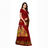 Jashiya Printed Khadi Silk Saree With Jhumka VOL.73