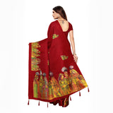 Jashiya Printed Khadi Silk Saree With Jhumka VOL.73