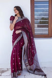 Jashiya Women's Jacquard Silk Saree