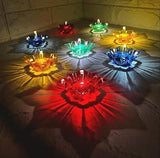 Set of 12 and set of 24 Floating Transparent Multi Shape Reflection Diya