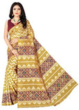 Jashiya.Shop ₹744/- ENOLA Women's Saree Pure Cotton Fabric Digital Print Saree with Unstitched Blouse Piece (Yellow)