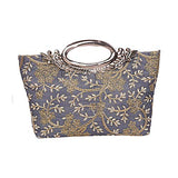 Jashiya.Shop ₹399/-Silk Clutch Ladies Handbag_Grey