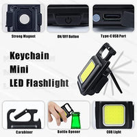 75% OFF Jashiya PRT COB Rechargeable Keychain Light 6W & 500mAh Battery with Type C Charging Port,Bottle Opener,Keychain Feature,Magnet and Stand