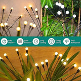 Jashiya CBK Firefly Outdoor Solar Lights | 8 LED |Starburst Swaying Solar Garden Light, Warm Garden Light | Outdoor Decoration | Waterproof | Path Lights for Pots, Balcon, Pathway (2)