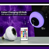 Jashiya Colour Changing LED Bulb with Bluetooth Speaker & Remote