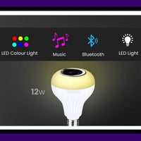 Jashiya Colour Changing LED Bulb with Bluetooth Speaker & Remote