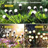 Jashiya CBK Firefly Outdoor Solar Lights | 8 LED |Starburst Swaying Solar Garden Light, Warm Garden Light | Outdoor Decoration | Waterproof | Path Lights for Pots, Balcon, Pathway (2)