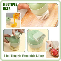 Jashiya 4 in 1 Portable Electric Vegetable Cutter Set