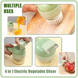 Jashiya 4 in 1 Portable Electric Vegetable Cutter Set