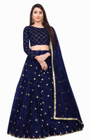 PATBRO Embroidered Semi Stitched Lehenga Choli