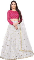 PATBRO Embroidered Semi Stitched Lehenga Choli