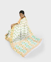 JASHIYA Floral Print Daily Wear Cotton Blend Saree