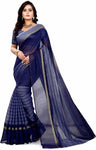 ARRA ENTERPRISE Self Design, Striped, Woven Chanderi Cotton Linen Blend, Cotton Silk Saree