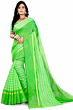 ARRA ENTERPRISE Self Design, Striped, Woven Chanderi Cotton Linen Blend, Cotton Silk Saree