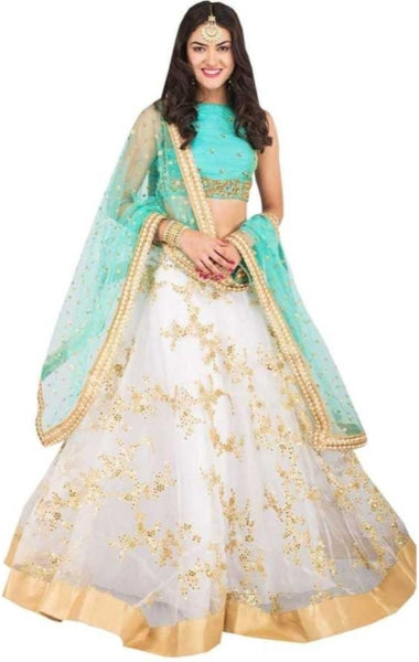 nv patel Embroidered Semi Stitched Lehenga Choli