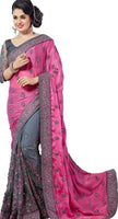 Jashiya Stylish Embroidery Bead Work Women's Saree