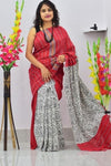 Jashiya Aagyeyi Printed Cotton Sarees with Tassels and Latkans