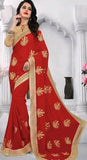 Jasshiya Embroidered Georgette Sarees with Lace border