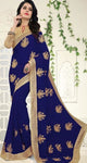 Jasshiya Embroidered Georgette Sarees with Lace border