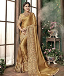 Jashiya Stylish Embroidery Bead Work Women's Saree